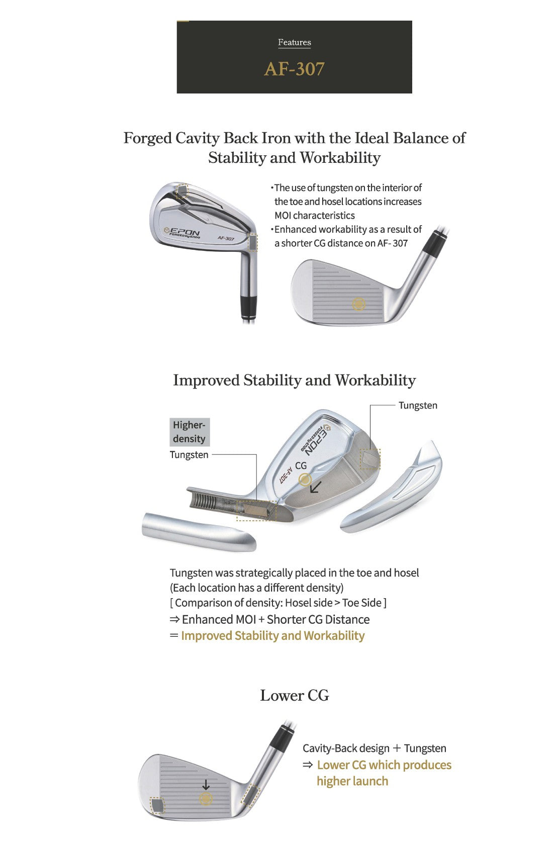 Epon AF-307 Custom Iron Set – Aspen Golf Direct
