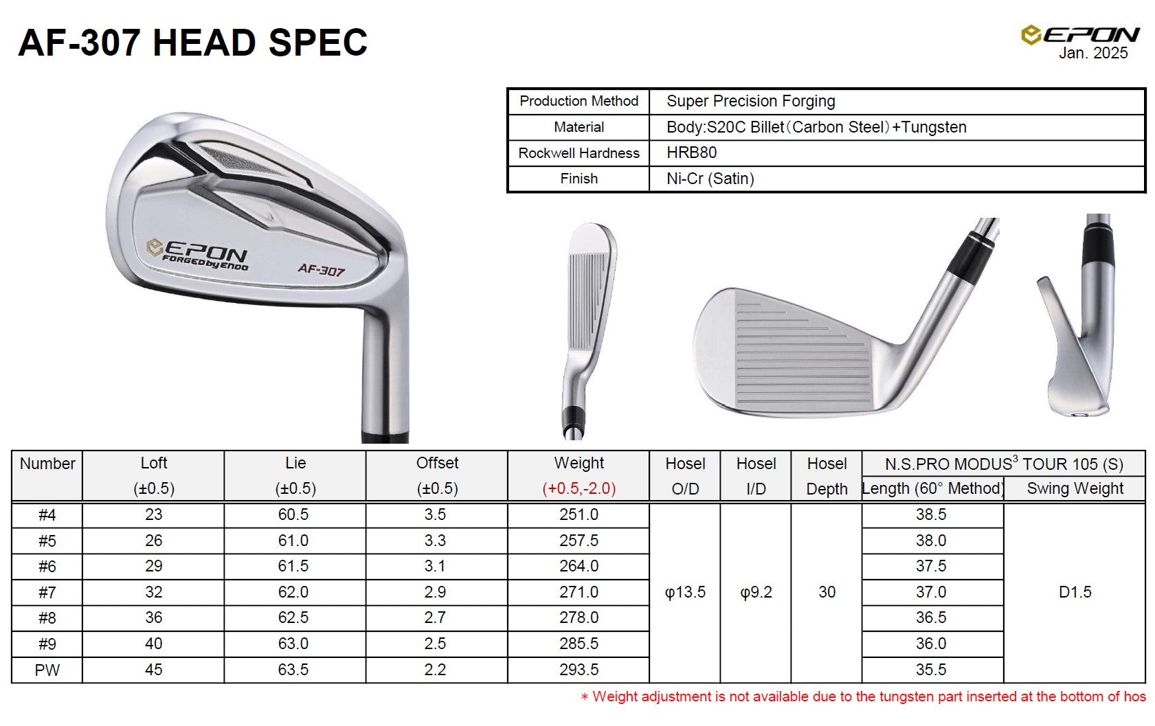 Epon AF-307 Custom Iron Set – Aspen Golf Direct
