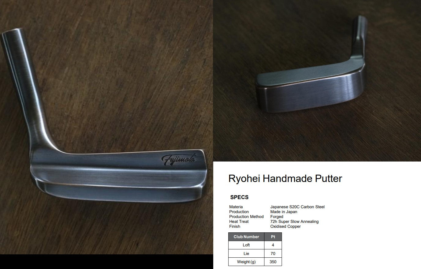Fujimoto Ryohei Handmade Forged Putter (Custom Built) – Aspen Golf